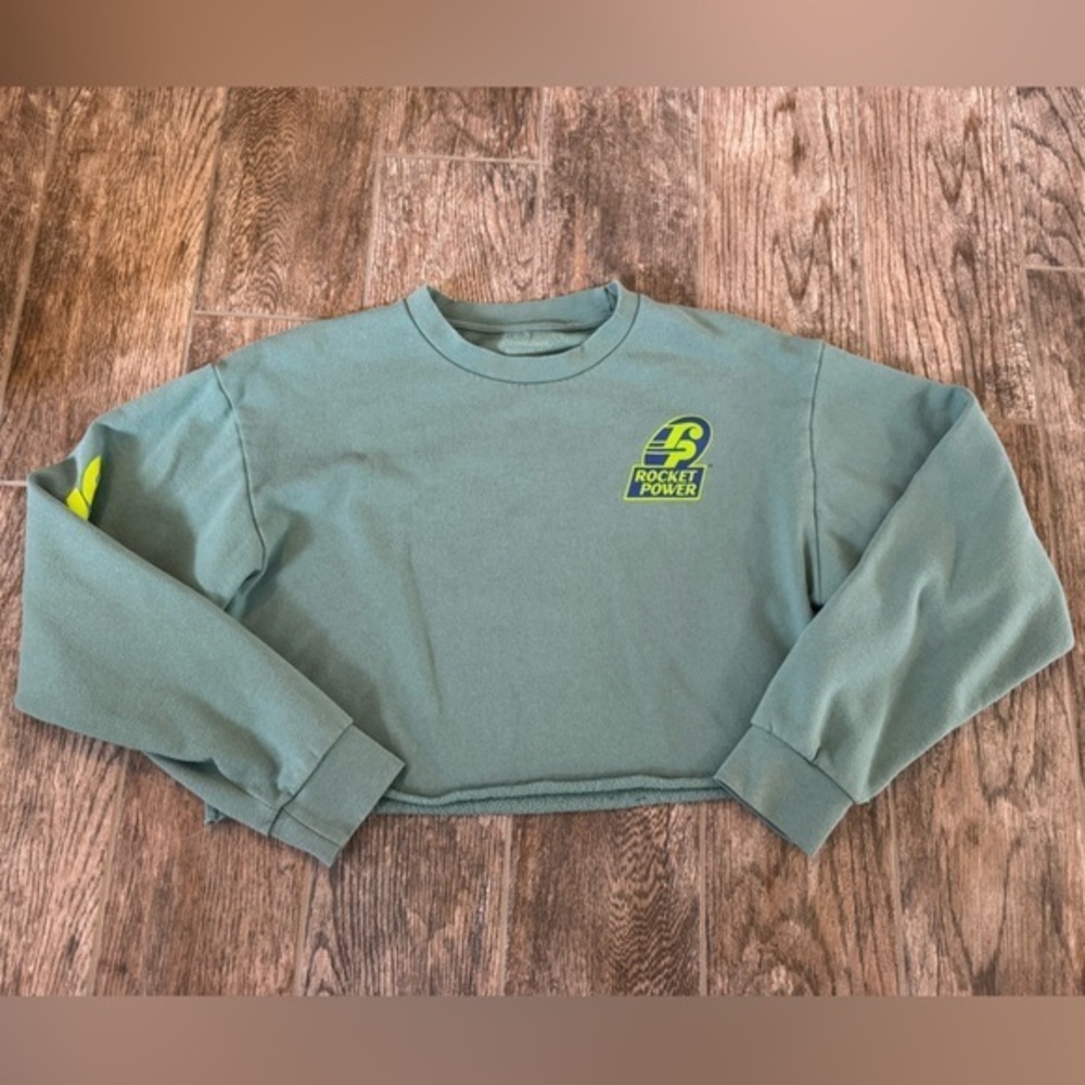 Nickelodeon x Round Two women's cropped crewneck sweatshirt